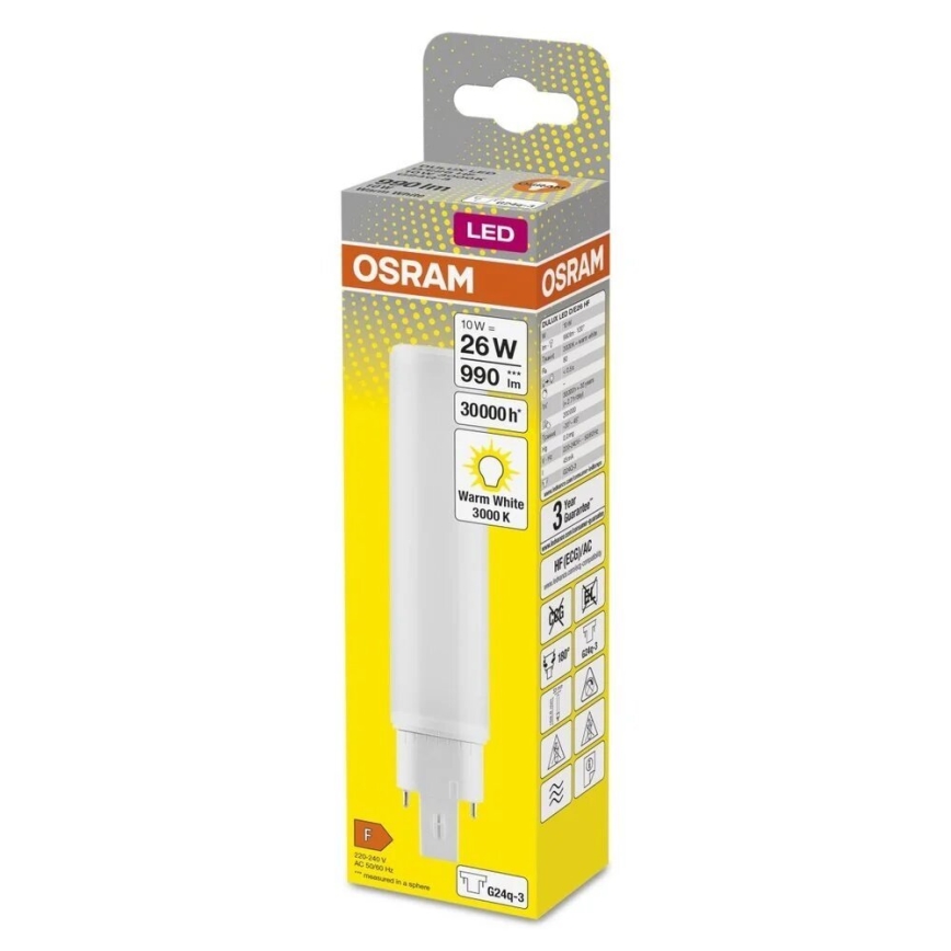 LED Sijalica G24q-3/10W/230V 3000K - Osram