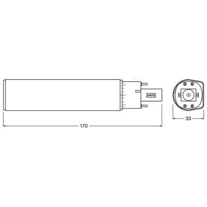 LED Sijalica G24q-3/10W/230V 4000K - Osram