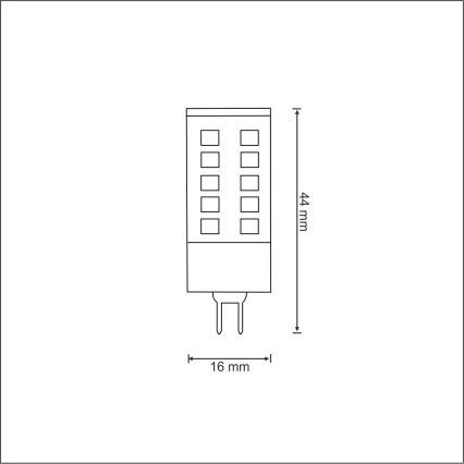LED Sijalica G4/3W/12V 3000K