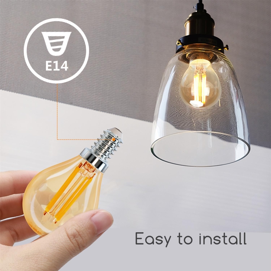 LED Sijalica G45 E14/4W/230V 2200K - Aigostar