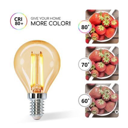 LED Sijalica G45 E14/4W/230V 2200K - Aigostar
