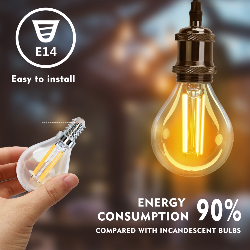 LED Sijalica G45 E14/4W/230V 2700K - Aigostar