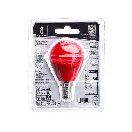 LED sijalica G45 E14/4W/230V crvena - Aigostar