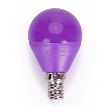 LED sijalica G45 E14/4W/230V ljubičasta - Aigostar