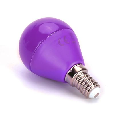 LED sijalica G45 E14/4W/230V ljubičasta - Aigostar