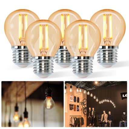 LED Sijalica G45 E27/4W/230V 2200K - Aigostar