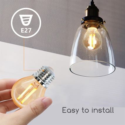 LED Sijalica G45 E27/4W/230V 2200K - Aigostar
