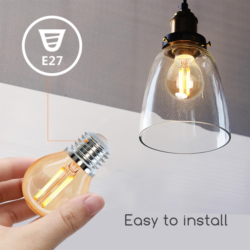 LED Sijalica G45 E27/4W/230V 2200K - Aigostar