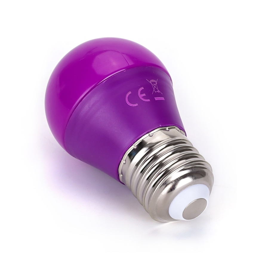 LED sijalica G45 E27/4W/230V ljubičasta - Aigostar