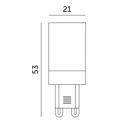 LED Sijalica G9/3W/230V 3000K 100°