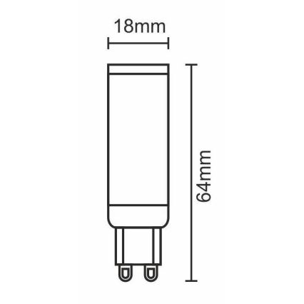 LED Sijalica G9/7W/230V 6000K