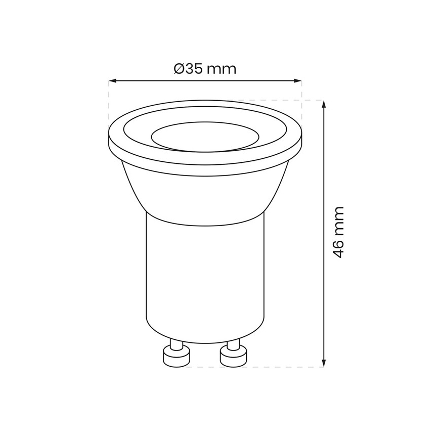 LED Sijalica GU10-MR11/3W/230V 3000K