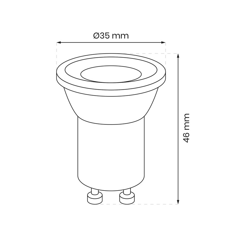 LED Sijalica GU10-MR11/3W/230V 4000K