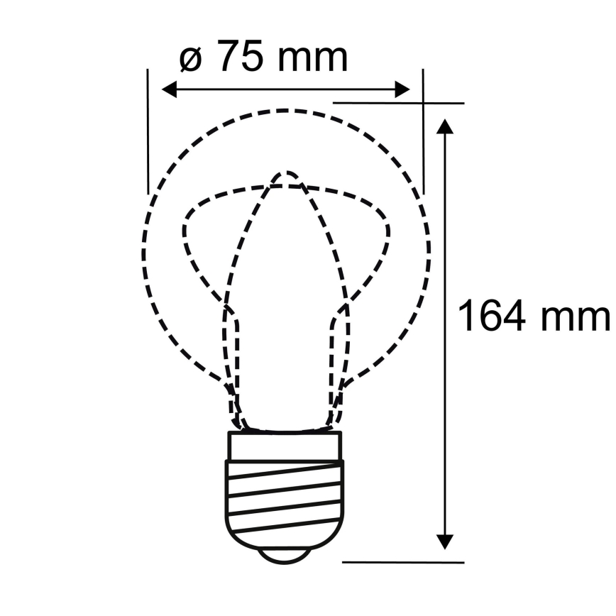 LED Sijalica INNER B75 E27/3,5W/230V 1800K - Paulmann 28877