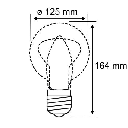 LED Sijalica INNER G125 E27/3,5W/230V 1800K - Paulmann 28875