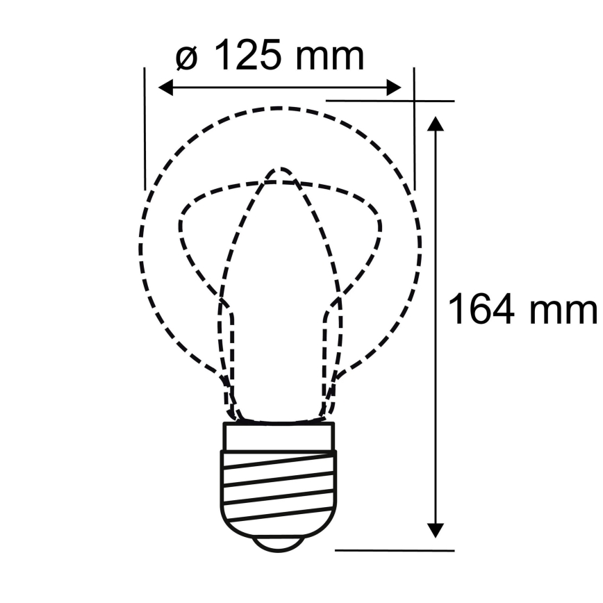 LED Sijalica INNER G125 E27/3,5W/230V 1800K - Paulmann 28875