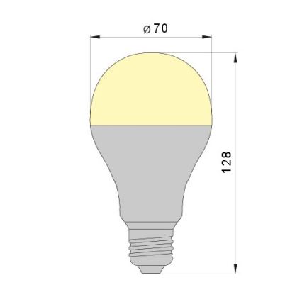 LED Sijalica LEDSTAR A70 E27/18W/230V 3000K