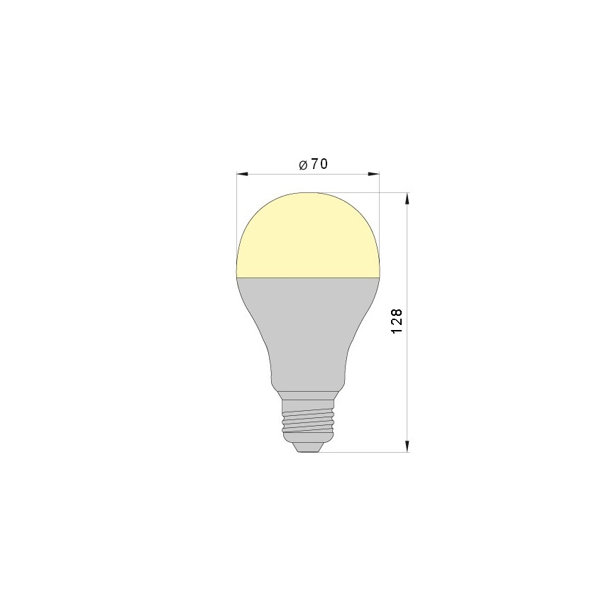 LED Sijalica LEDSTAR A70 E27/18W/230V 3000K