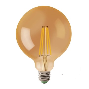 LED Sijalica LEDSTAR AMBER G125 E27/8W/230V 2200K