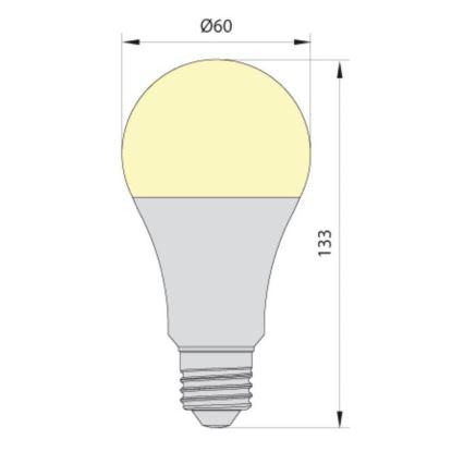 LED Sijalica LEDSTAR ECO A65 E27/20W/230V 4000K