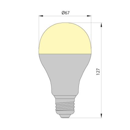 LED Sijalica LEDSTAR ECO E27/10W/230V 3000K