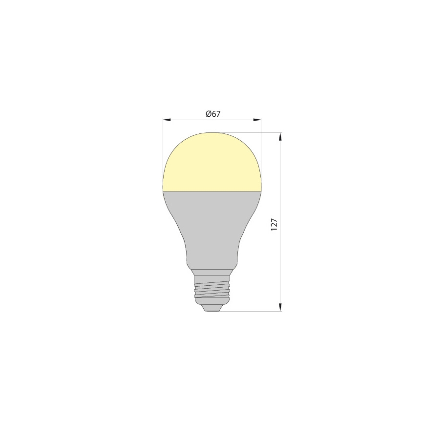 LED Sijalica LEDSTAR ECO E27/10W/230V 3000K