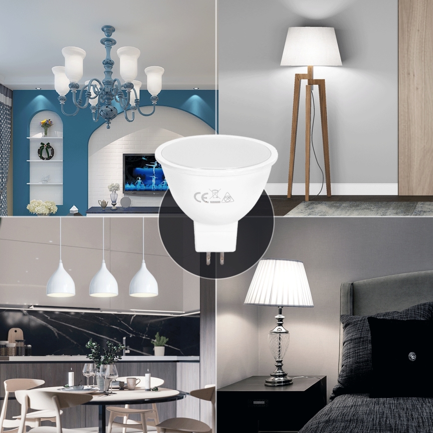 LED Sijalica MR16 GU5,3/4W/12V 6500K - Aigostar