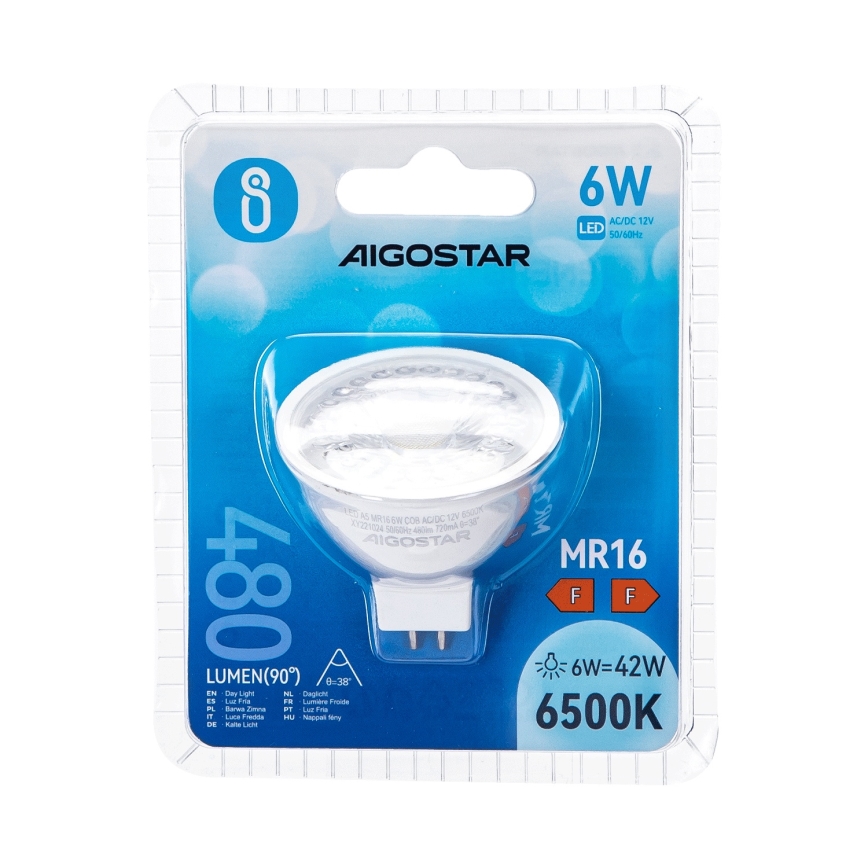 LED Sijalica MR16 GU5,3/6W/12V 6500K - Aigostar