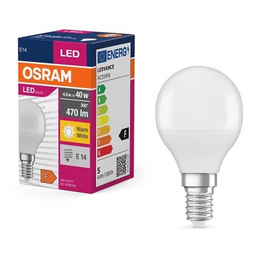 LED Sijalica P40 E14/4,9W/230V 2700K - Osram