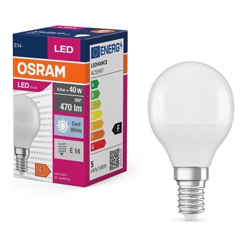 LED Sijalica P40 E14/4,9W/230V 4000K - Osram