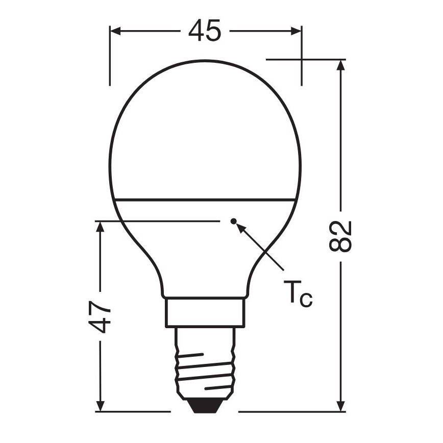 LED Sijalica P40 E14/4,9W/230V 4000K - Osram