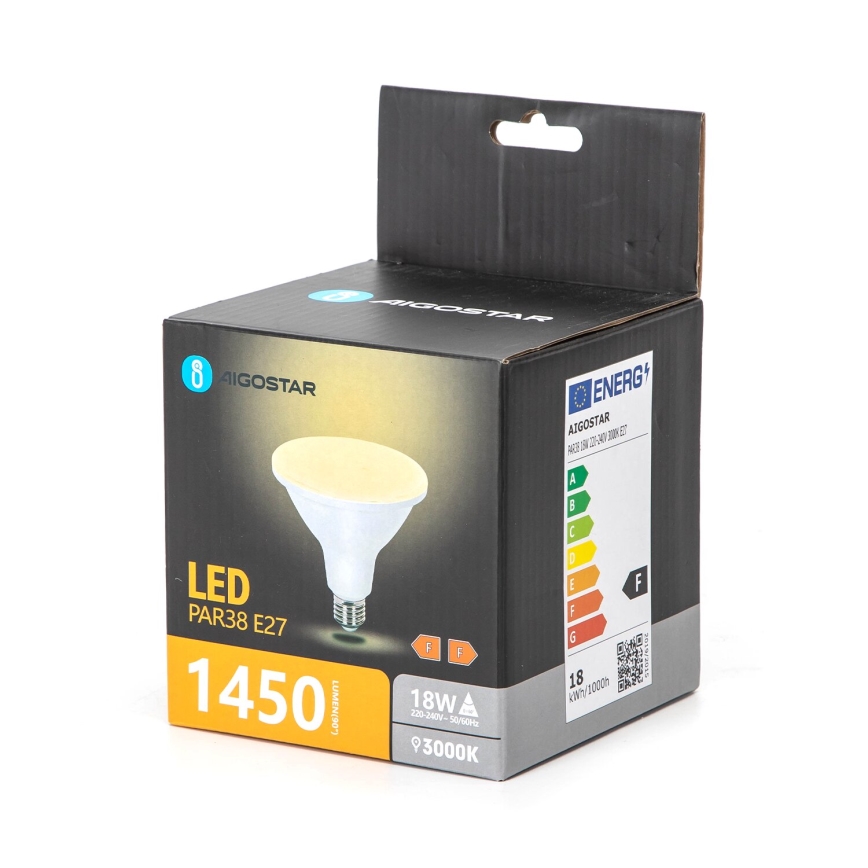 LED Sijalica PAR38 E27/18W/230V 3000K - Aigostar