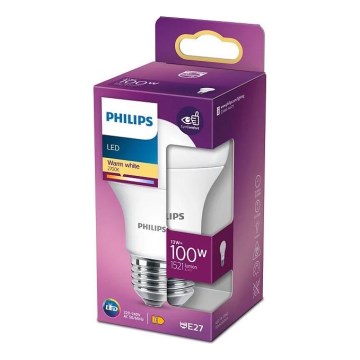 LED sijalica Philips A60 E27/13W/230V 2700K
