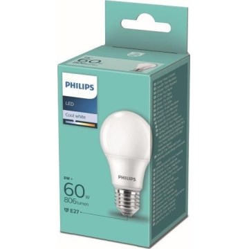 LED Sijalica Philips A60 E27/8W/230V 4000K
