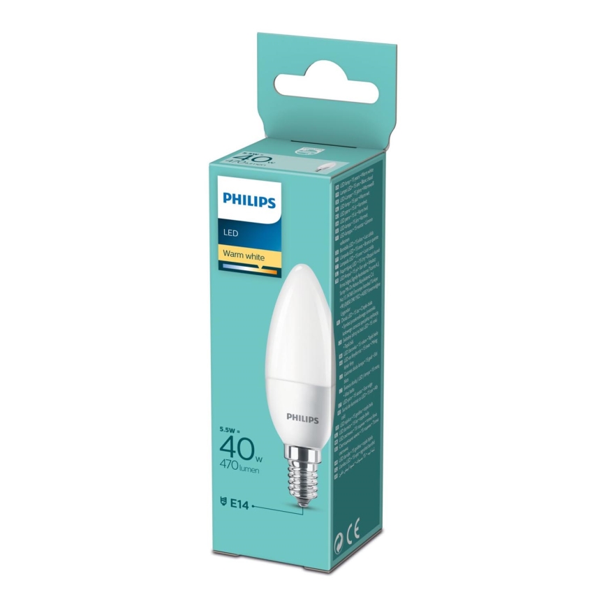 LED Sijalica Philips B35 E14/5,5W/230V 2700K
