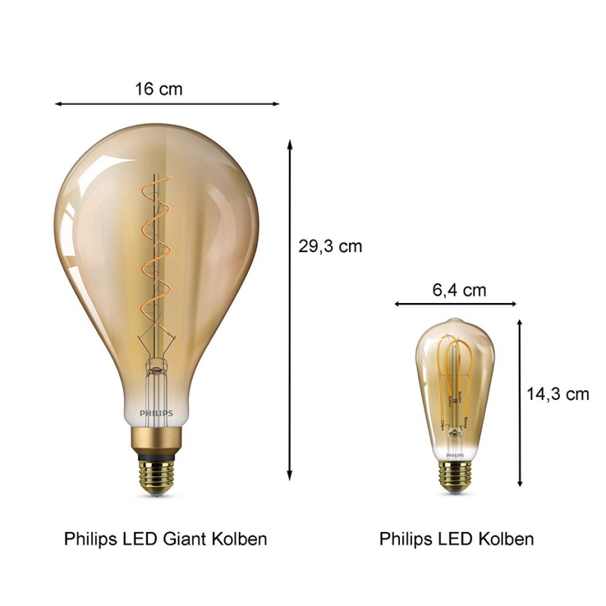 LED Sijalica Philips E27/5W/230V 2000K - VINTAGE