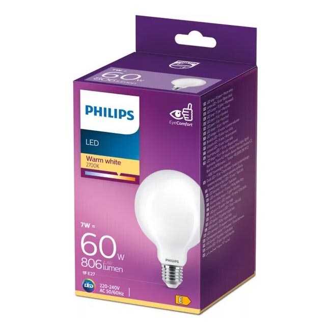 LED Sijalica Philips G93 E27/7W/230V 2700K