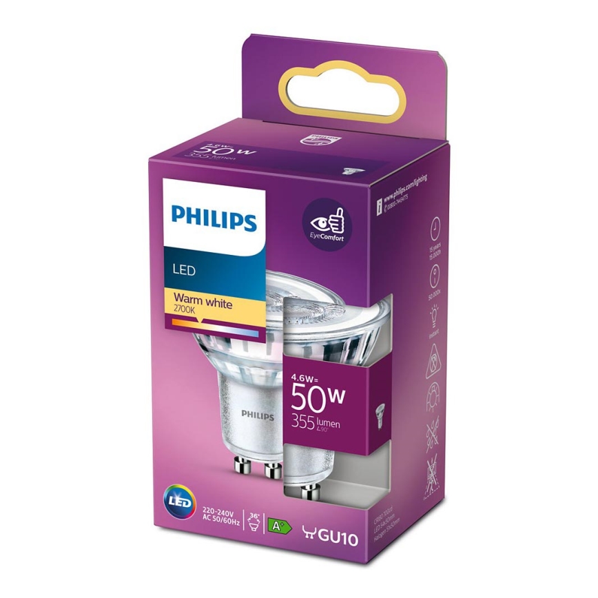 LED Sijalica Philips GU10/4,6W/230V 2700K