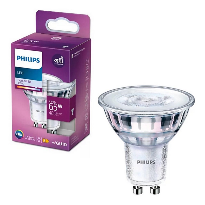 LED Sijalica Philips PAR16 GU10/4,9W/230V 4000K