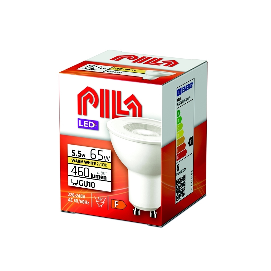 LED Sijalica Philips Pila PAR16 GU10/5,5W/230V 2700K