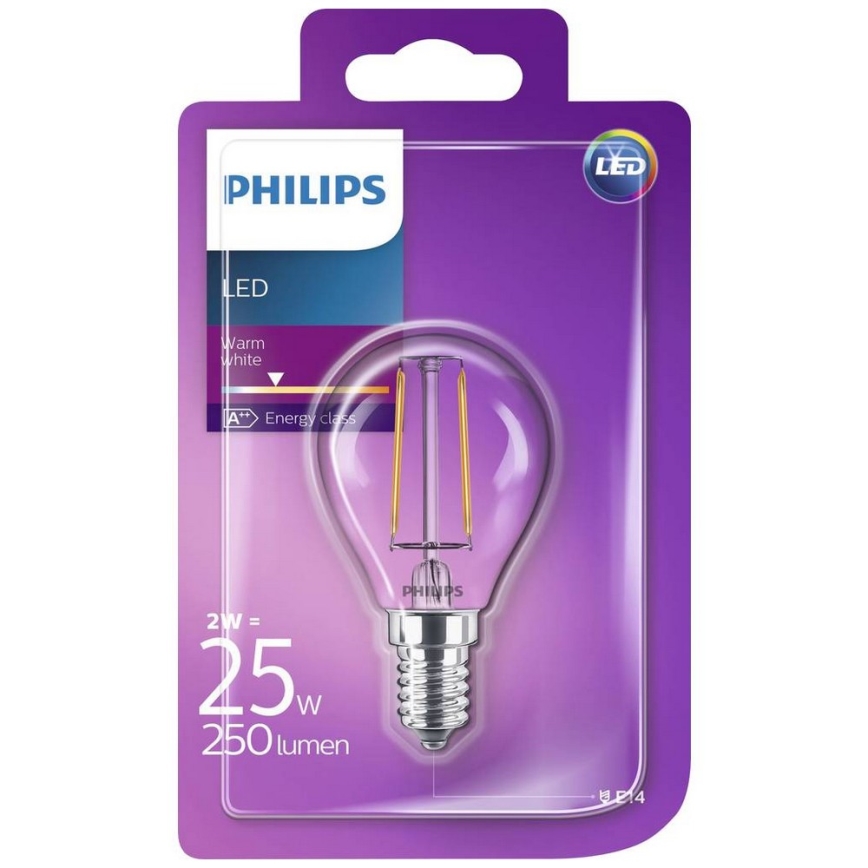 LED Sijalica Philips VINTAGE E14/2W/230V 2700K