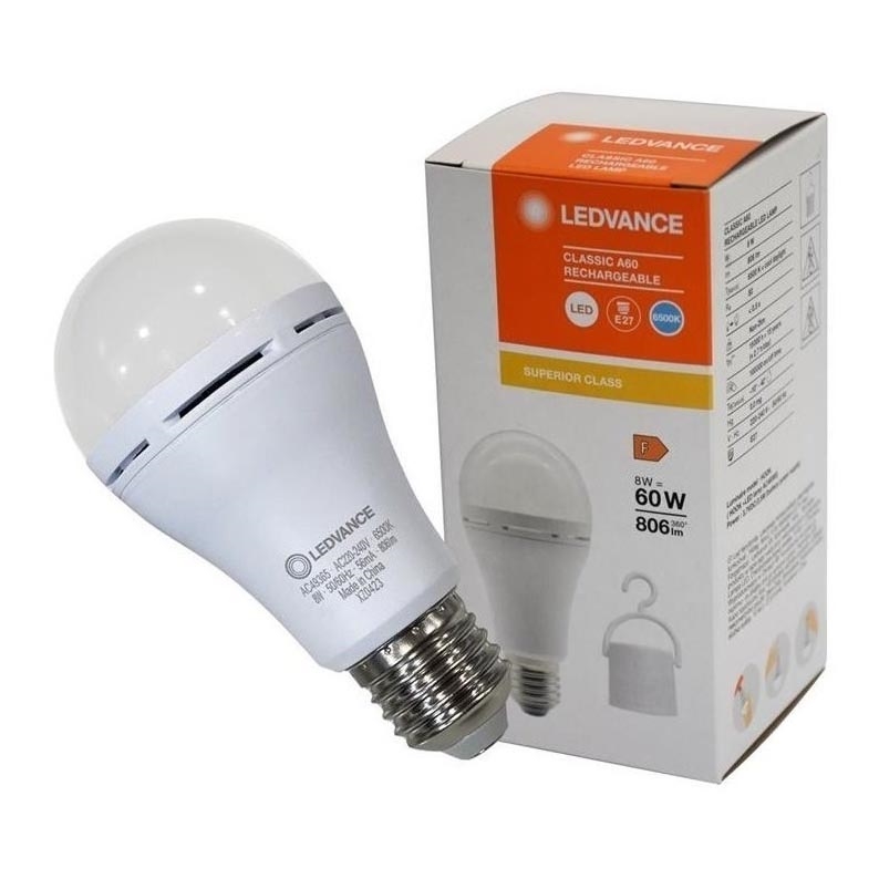 LED sijalica punjiva A60 E27/8W/230V 6500K - Ledvance