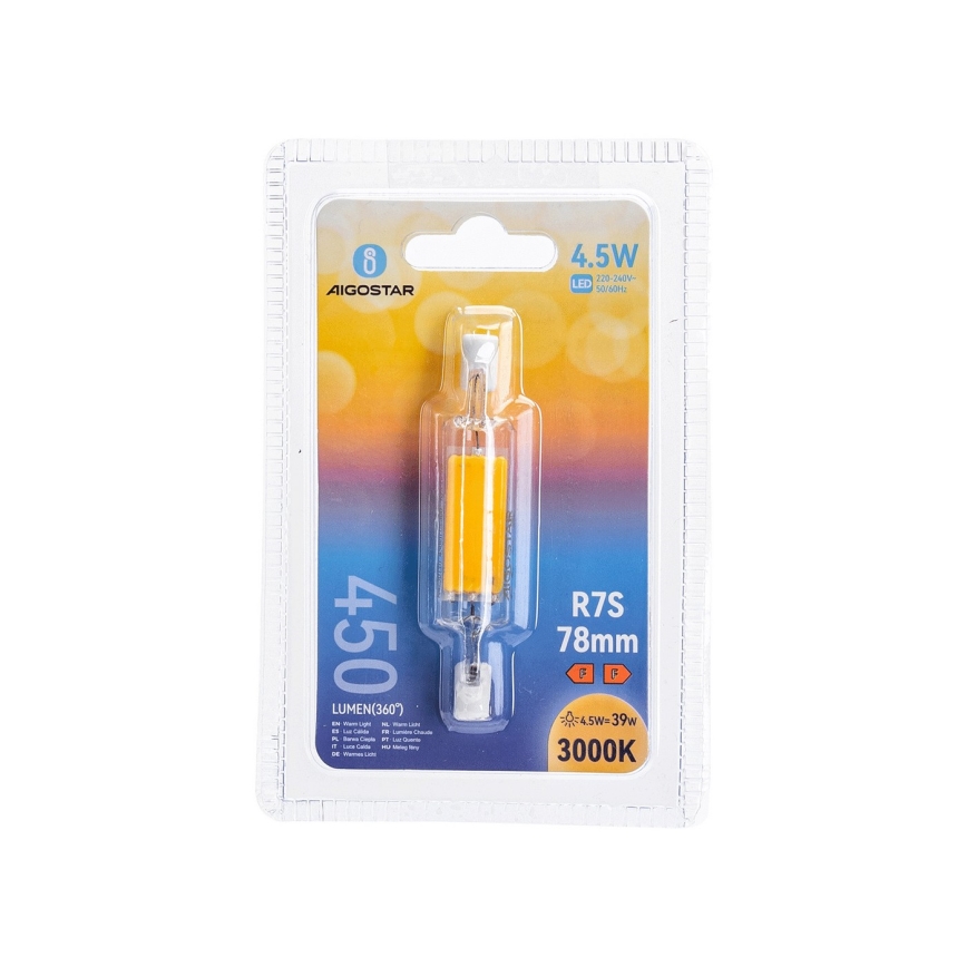 LED Sijalica R7s/4,5W/230V 3000K 78 mm - Aigostar