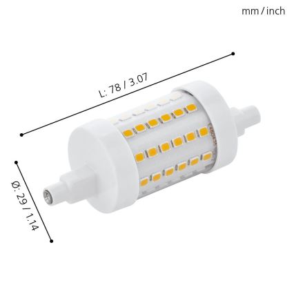 LED Sijalica R7S/7W/230V 2700K - Eglo 11829