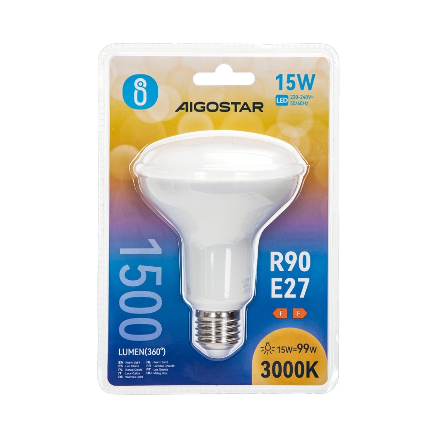 LED Sijalica R90 E27/15W/230V 3000K - Aigostar