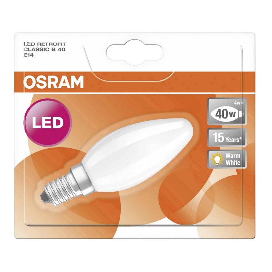 LED Sijalica RETROFIT B40 E14/4W/230V 2700K - Osram