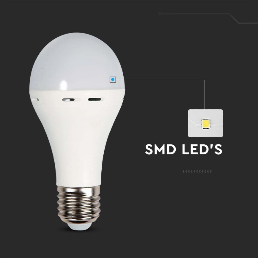 LED Sijalica sa modom za hitne slučajeve A70 E27/9W/230V 4000K