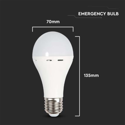 LED Sijalica sa modom za hitne slučajeve A70 E27/9W/230V 4000K
