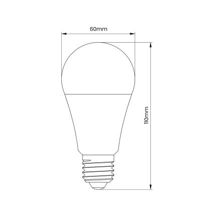 LED sijalica sa senzorom A60 E27/9W/230V 3000K