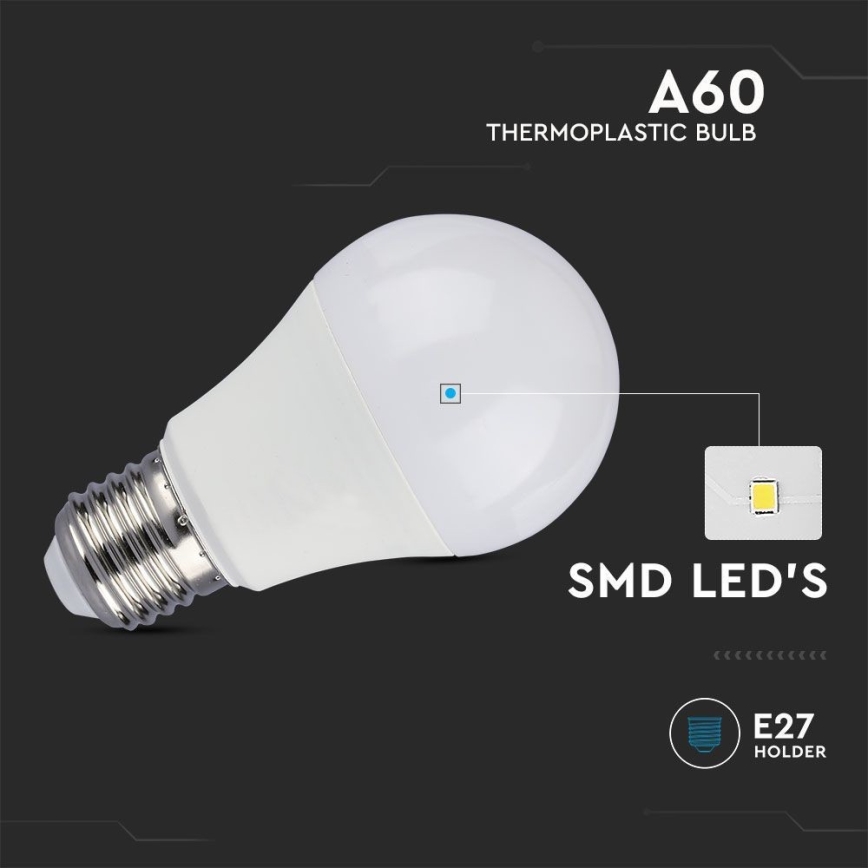 LED Sijalica SAMSUNG CHIP A60 E27/8,5W/230V 3000K